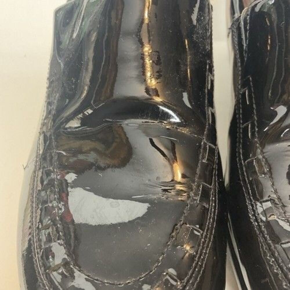 Ariat Black Leather Patent Western Casual Clog Shoes Women Size 10B - Picture 5 of 12